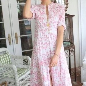 Julia Amory Pink and White Ruffle Dress